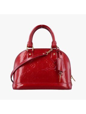 Louis Vuitton Alma BB Pomme D'amour Vernis Handbag